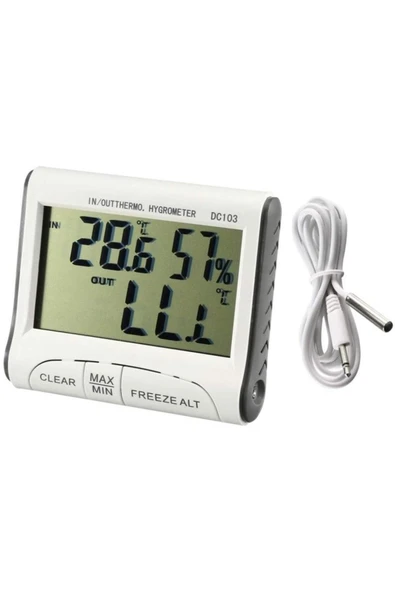 CLASS CLASS Dc-103 Dijital Termometre Sıcaklık Nem Ölçer Iç & Dış Ortam ürün görseli 1