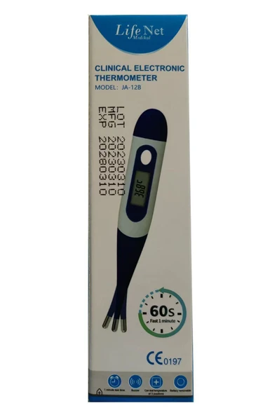 LİFE NET MEDİKAL LİFE NET MEDİKAL Koltuk Altı Ateş Ölçer Esnek uclu JA-12B - Resim 4