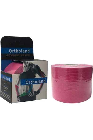 ORTHOLAND ORTHOLAND Kinesio Bandı, Spor Kas Ağrı 5cm*5mt Pembe - 1