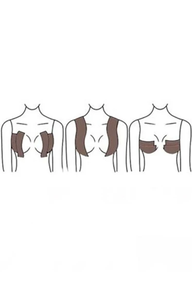 BKMC BKMC Göğüs (meme) Bandı, Meme Dikleştirici Bant, Meme Kaldırıcı Ten Rengi - Resim 4