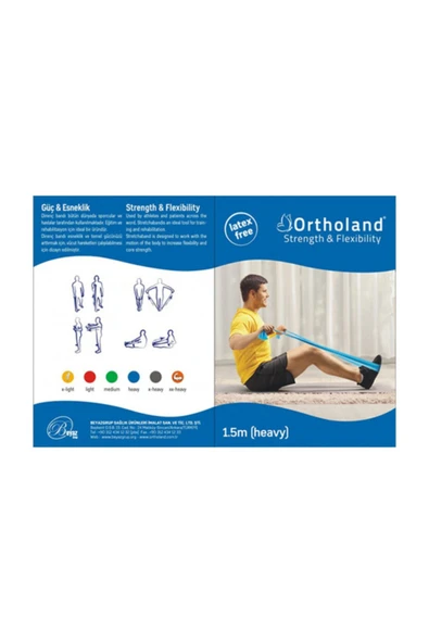ORTHOLAND ORTHOLAND Egzersiz Bandı 1.5m / Mavi / Sert ürün görseli 1