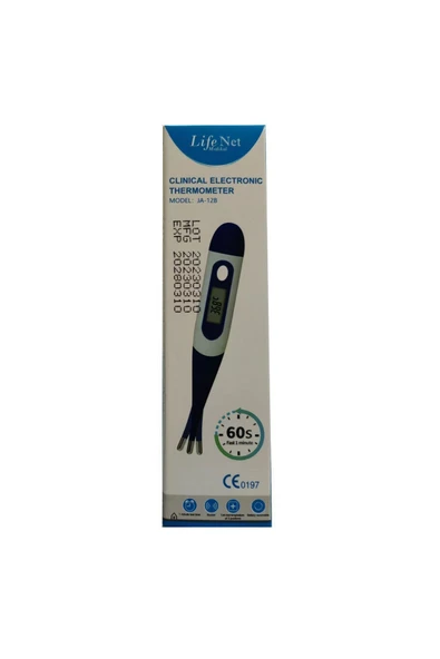 LİFE NET MEDİKAL LİFE NET MEDİKAL Koltuk Altı Ateş Ölçer Esnek uclu JA-12B - Resim 3