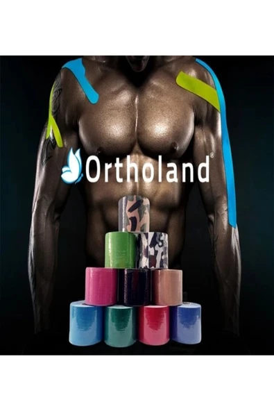 ORTHOLAND ORTHOLAND Sarı Renk Kinesi Band,sporcu Kas Ağrı Bandı - 2