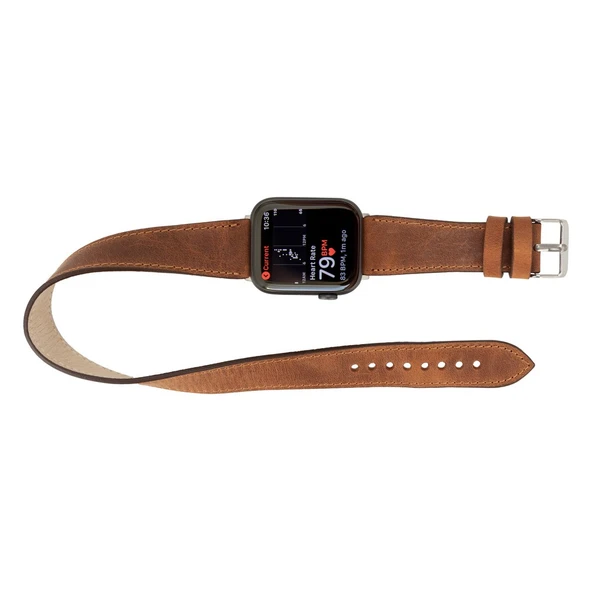 Apple Watch Uyumlu Deri Kordon 42-44-45mm DT G2 - 4