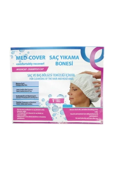 MED-COVER MED-COVER Med-cover Hasta Saç Bakım/temizleme/yıkama Bonesi (1 Adet/paket) ürün görseli 1