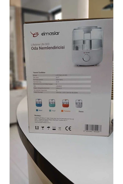 ELMASLAR LİFE TİME ELMASLAR LİFE TİME ELMASLAR ODA NEMLENDİRİCİSİ - Resim 2