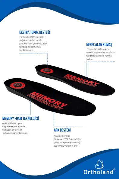 ORTHOLAND ORTHOLAND FLYMAX MEMORY INSOLE - Resim 2