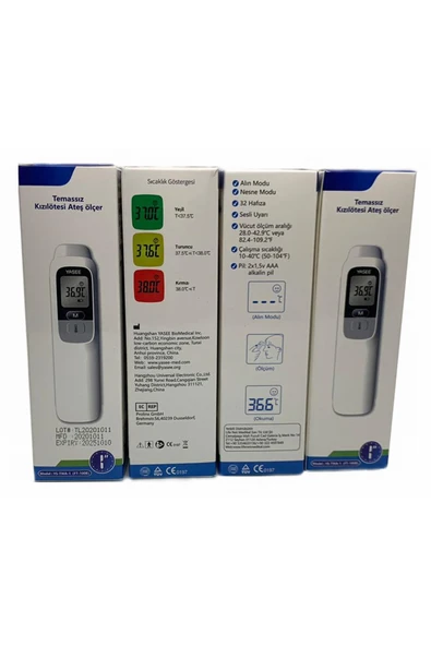 YASEE YASEE Life Net Medikal Uzaktan Temassız Ateş Ölçer Ft-100b - Resim 4
