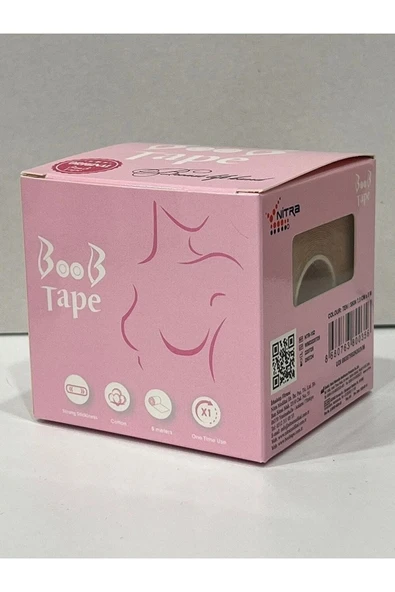 BOOB TAPE BOOB TAPE 4 Adet Kaldırıcı Ve Şekillendirici Ten Rengi Bant (7,5 Cm X 7,5 M) - 2