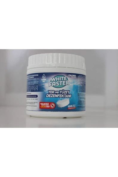 WHİTE FASTER WHİTE FASTER Whıte Faster 100'lü Chlorex Yer Ve Yüzey Dezenfektanı - 1