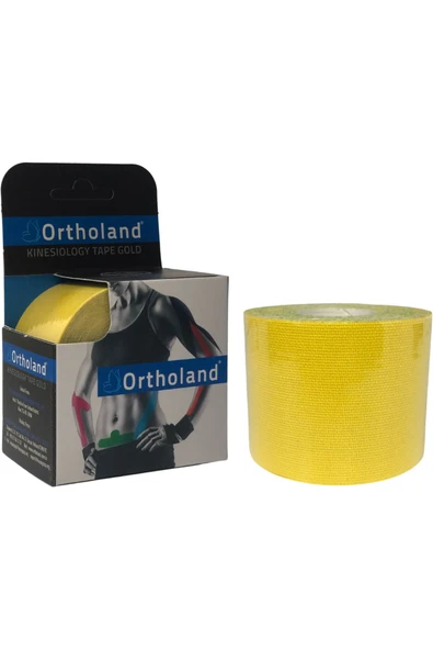 ORTHOLAND ORTHOLAND Sarı Renk Kinesi Band,sporcu Kas Ağrı Bandı - 1