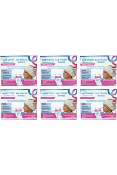 MED-COVER MED-COVER Med-cover Hasta Saç Bakım/temizleme/yıkama Bonesi (6 Adet/paket) Med-cover Hasta Saç Bakım ürün görseli 1