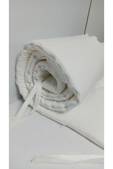 Ege Home Mia Fırfırlı Beşik Yan koruma Ekru 38×235 tek parça - Resim 6