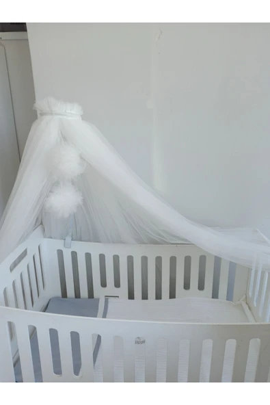 Ege Home Beyaz Aparatlı Beşik Cibinlik Tül Sineklik ürün görseli
