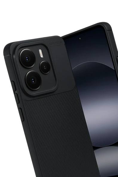 Zipax Xiaomi Note 14 5G Kılıf Karbon Görünümlü Silikon Azn-Carbon - Resim 3