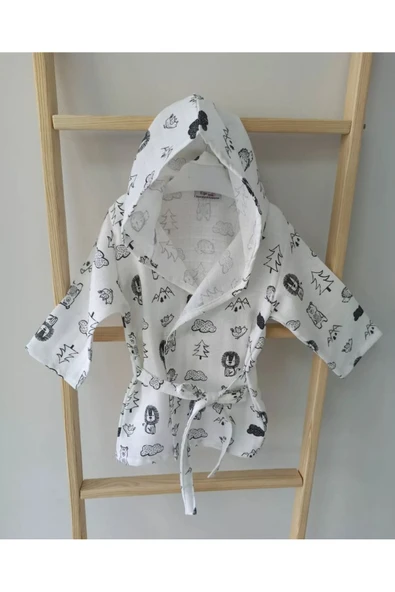 Ege Home bebek müslin bornoz