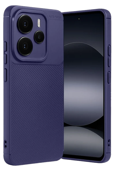 Zipax Xiaomi Note 14 5G Kılıf Karbon Görünümlü Silikon Azn-Carbon ürün görseli 1