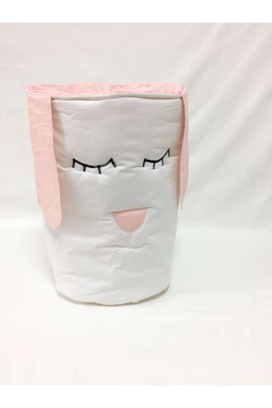Beyaz Pembe Oyuncak Kirli Sepeti