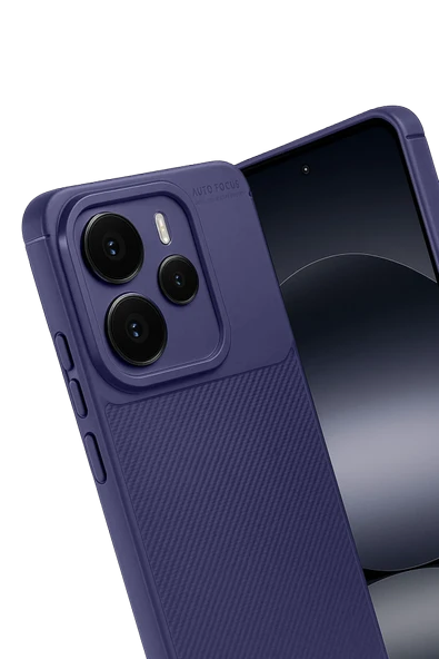 Zipax Xiaomi Note 14 5G Kılıf Karbon Görünümlü Silikon Azn-Carbon - Resim 2