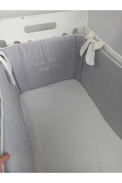 Ege Home Dream Big Little One Nakışlı Süngerli Beşik Yan Koruma - Resim 3