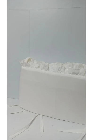 Ege Home Mia Fırfırlı Beşik Yan koruma Ekru 38×235 tek parça - Resim 5