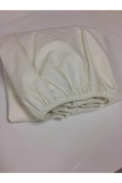 90x190 Lastikli Çarşaf Beyaz - Resim 2