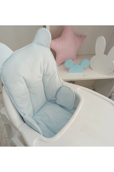 Ege Home mavi kulaklı mama sandalyesi minderi - 2