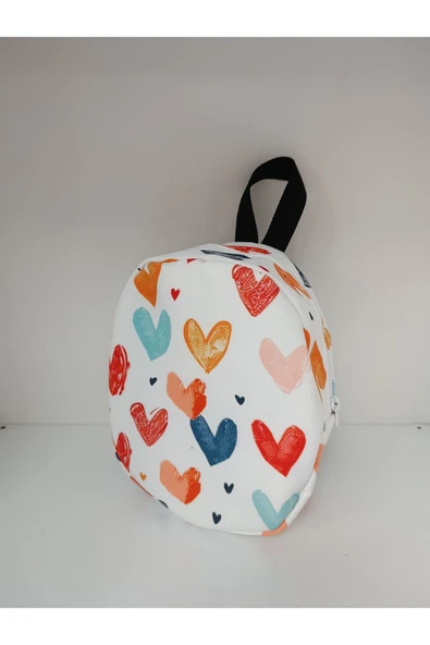 Ege Home kreş sırt çantası çocuk sırt çantası kalp desenli - Resim 2