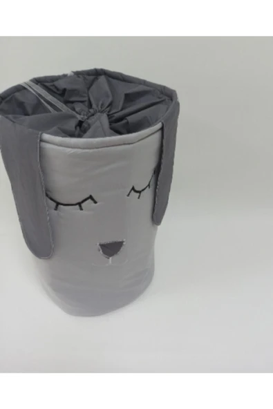 Gri Antrasit Oyuncak Kirli Sepeti Cocuk Camasir Sepeti - 2