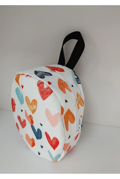 Ege Home kreş sırt çantası çocuk sırt çantası kalp desenli - Resim 3