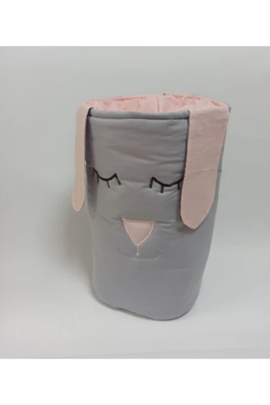 Gri Pembe Oyuncak Kirli Sepeti