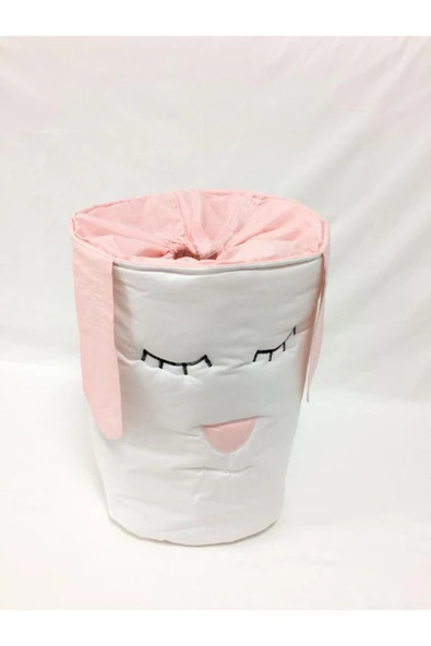Beyaz Pembe Oyuncak Kirli Sepeti - 2