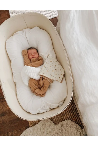 Ege Home organik babynest yenidoğan bebek yatağı beyaz - 2