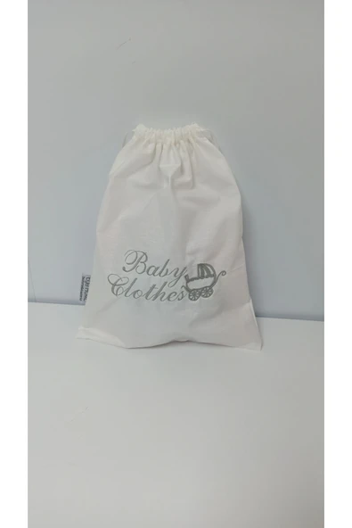 Ege Home nakışlı bebek kıyafet kesesi çanta içi düzenleyici kese