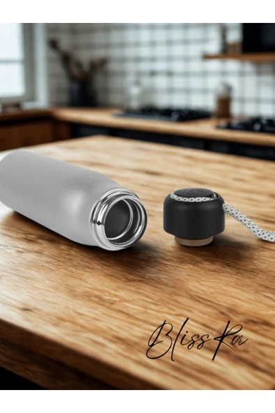 Blissra Paslanmaz Çelik Termos – Gıda Güvenli, Taşıma İpli, Çift Katmanlı-600 mL - 3