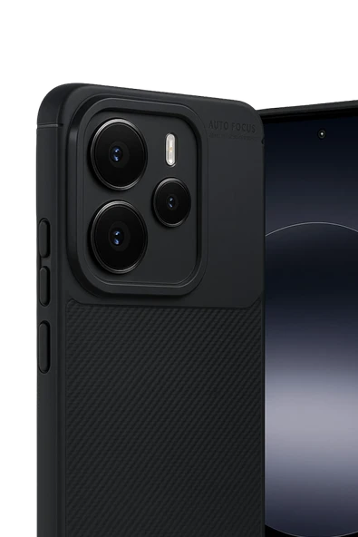 Zipax Xiaomi Note 14 5G Kılıf Karbon Görünümlü Silikon Azn-Carbon - Resim 2