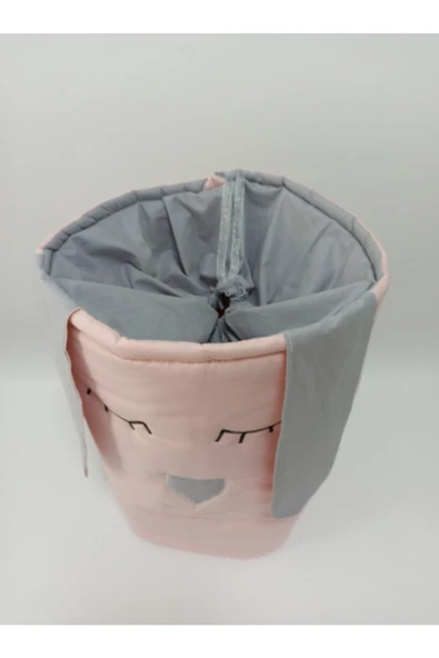 Pembe Gri Oyuncak Kirli Sepeti - 2