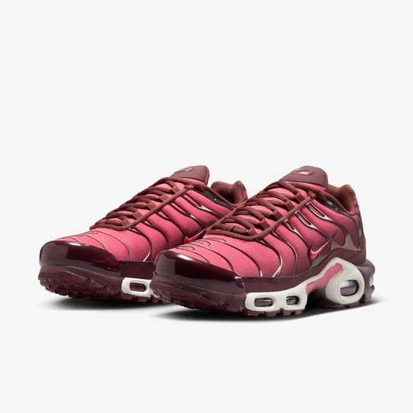 Nike Air Max Plus Women's Shoes - Burgundy Crush - Resim 3