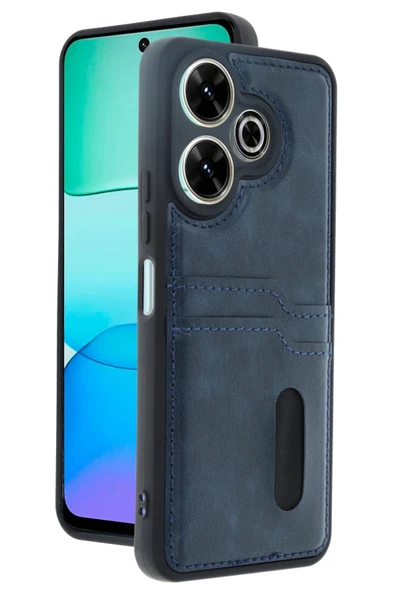 Zipax Xiaomi Redmi 13 4G Kılıf Kartlıklı Silikon Kapak Azn-Sara ürün görseli 1