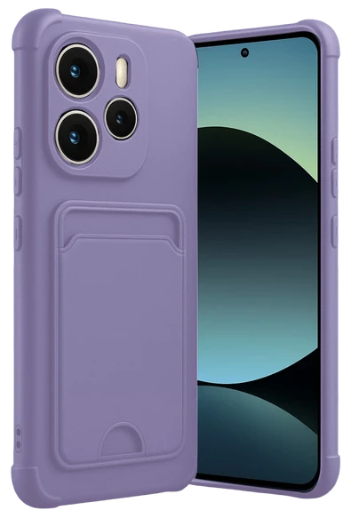 Zipax Xiaomi Redmi Note 14 4G Kılıf Kartlıklı Soft Silikon Azn-Kelvin ürün görseli 1