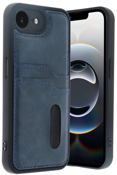 Zipax Apple iPhone 16E Kılıf Kartlıklı Silikon Kapak Azn-Sara ürün görseli 1