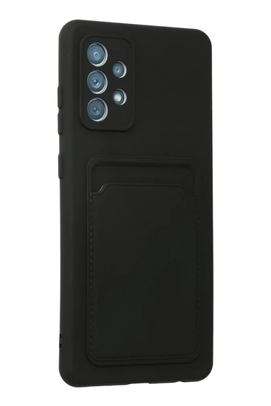 Zipax Samsung Galaxy A72 Kılıf Kartlıklı Soft Silikon Azn-Kelvin - Resim 2