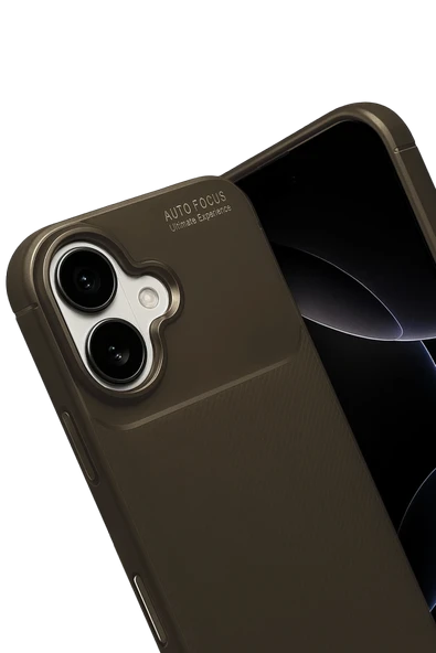 Zipax Apple iPhone 17 Kılıf Karbon Görünümlü Silikon Azn-Carbon - Resim 2