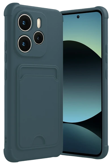 Zipax Xiaomi Redmi Note 14 4G Kılıf Kartlıklı Soft Silikon Azn-Kelvin ürün görseli 1