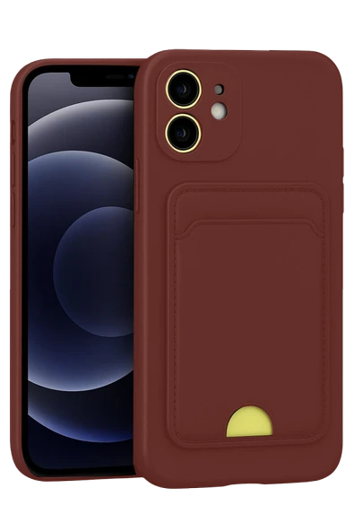 Zipax Apple iPhone 11 Kılıf Kartlıklı Soft Silikon Azn-Kelvin ürün görseli 1