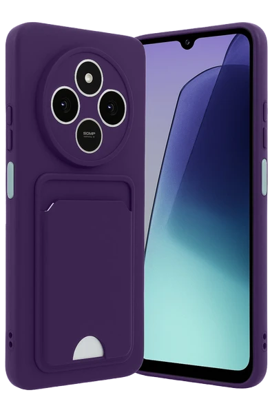 Zipax Xiaomi Redmi 14C Kılıf Kartlıklı Soft Silikon Azn-Kelvin ürün görseli 1