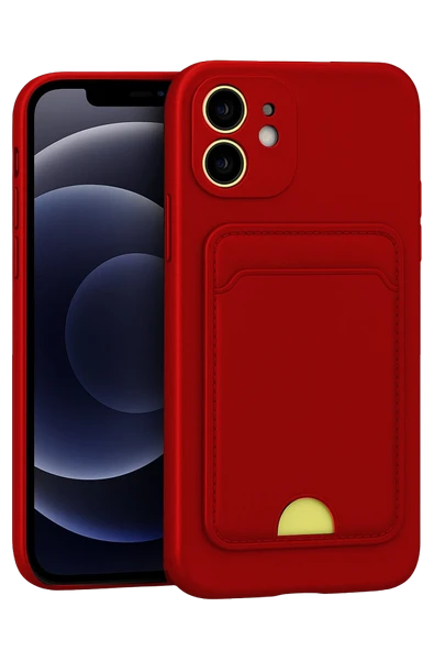 Zipax Apple iPhone 11 Kılıf Kartlıklı Soft Silikon Azn-Kelvin ürün görseli 1