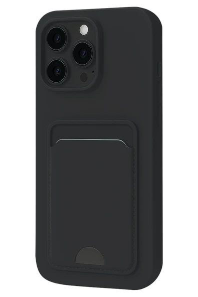 Zipax Apple iPhone 16 Pro Kılıf Kartlıklı Soft Silikon Azn-Kelvin ürün görseli 1