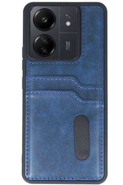 Zipax Xiaomi Redmi 13C Kılıf Kartlıklı Silikon Kapak Azn-Sara - Resim 2