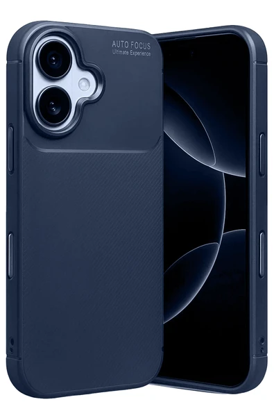 Zipax Apple iPhone 17 Kılıf Karbon Görünümlü Silikon Azn-Carbon ürün görseli 1